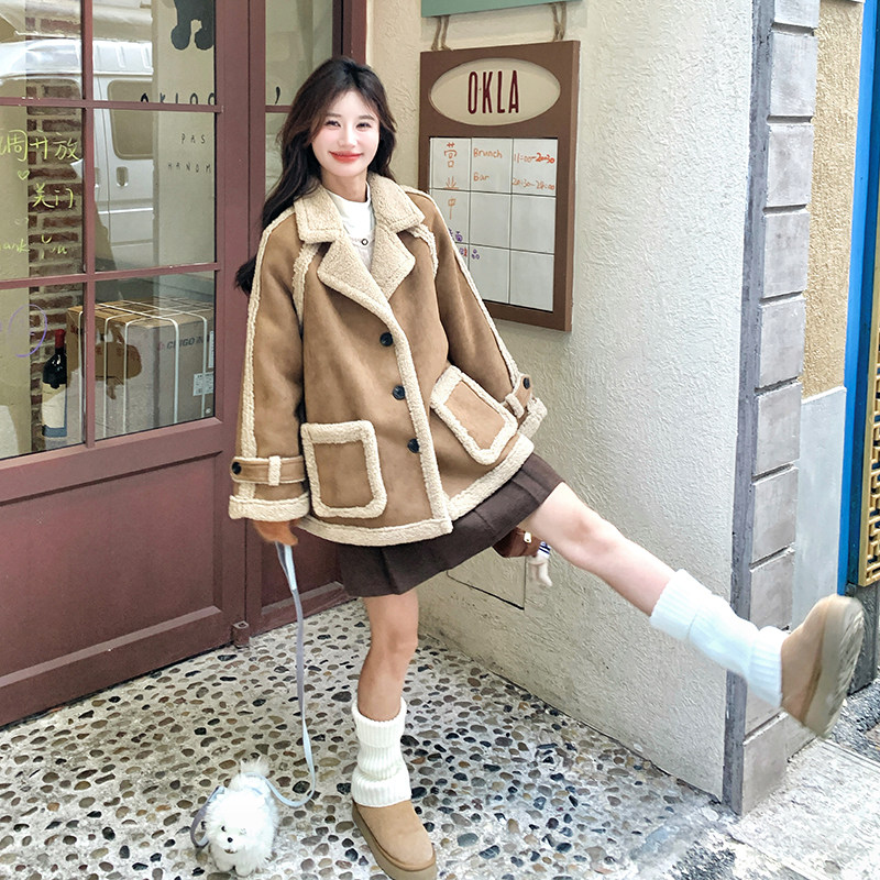 新款羊羔毛短款099-D186-P185-K278，女装皮草，浙宝099