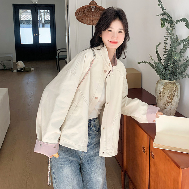 数据好现货撞色拼接外套099-1029-P145-K208，女装短外套，浙宝099