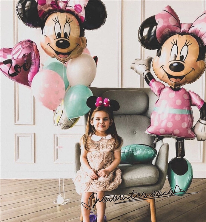 卡通米妮节日迪士尼主题铝膜气球