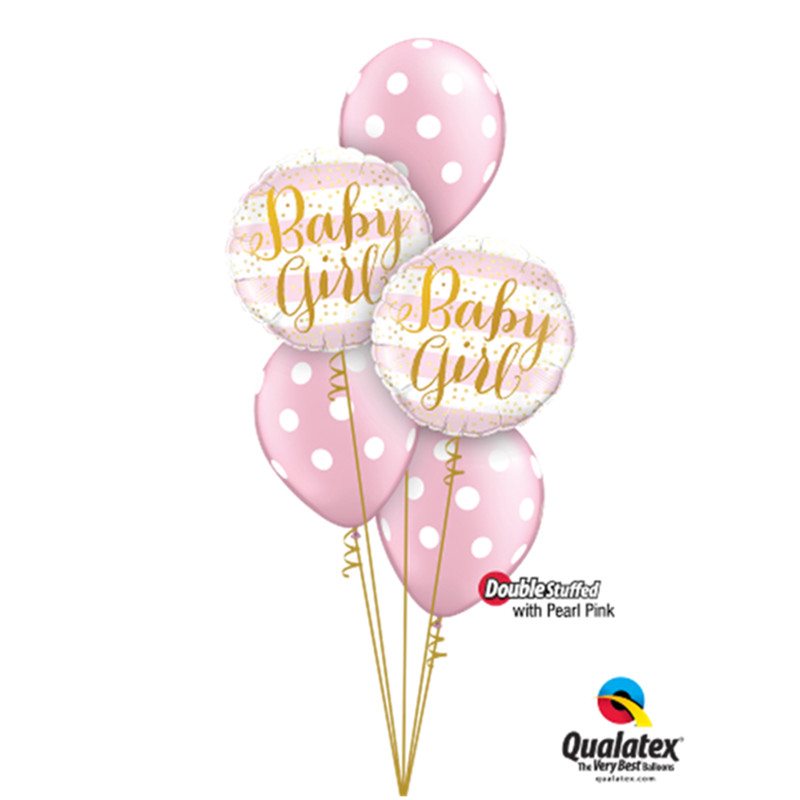 粉嫩少女心公主印花铝箔飘空气球