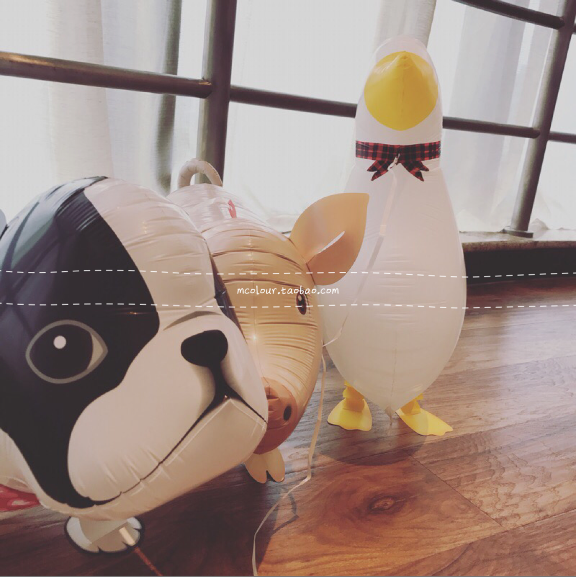 动物卡通宝宝走路节庆铝膜气球