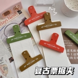 Цвет ретро ручная книга папка пластика с длинным хвостовым складным хвостом зажим для хранения билетов