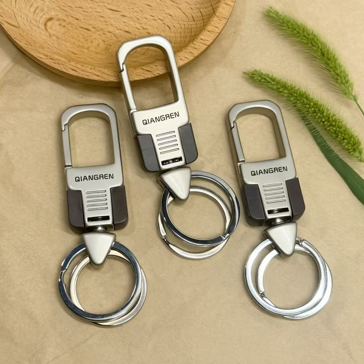 正品强人钥匙扣锌合金汽车腰挂钥匙扣经久耐用创意腰挂简约防掉扣图片