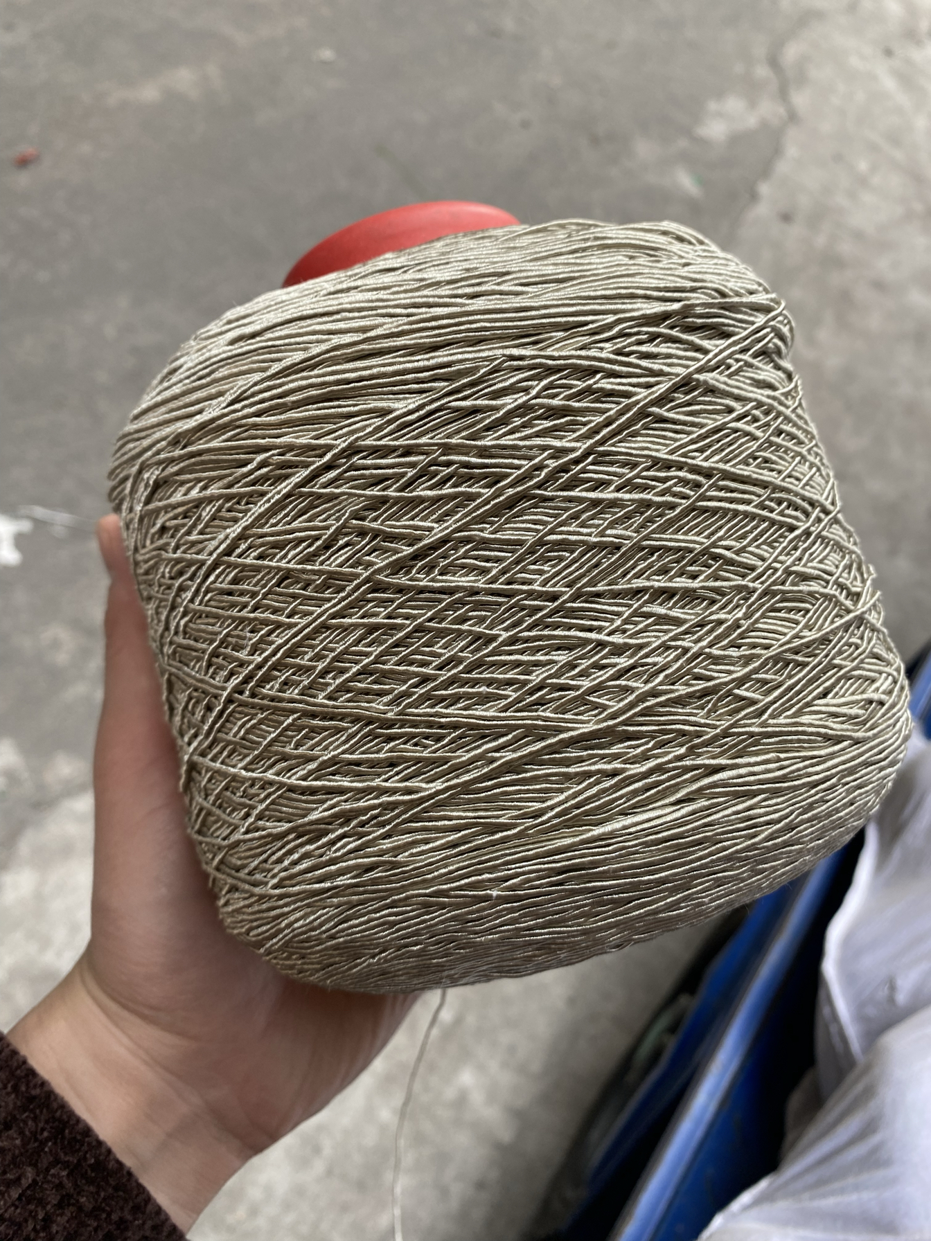 亚麻棉线冰丝包芯线 钩针线手工钩包包坐垫夏季帽子线钩鞋有骨性