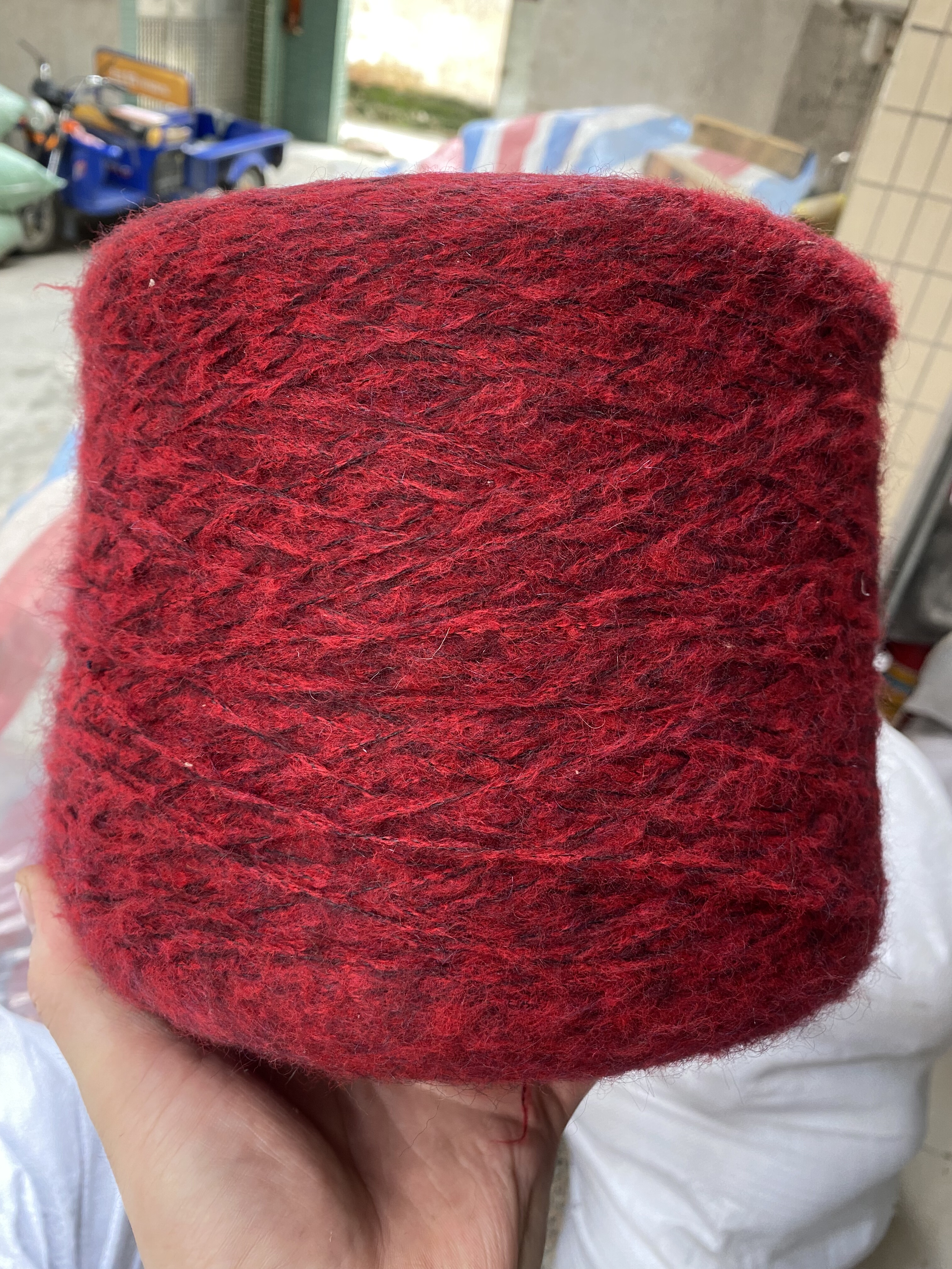 意大利进口羊毛羊驼马海毛羊毛线柔软不扎手编中粗线秋冬外套毛衣