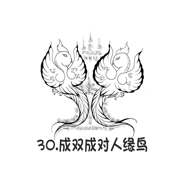 成双成对人缘鸟 泰国刺符 银针纹身 阿赞朕甩 6月28日 广州见面会