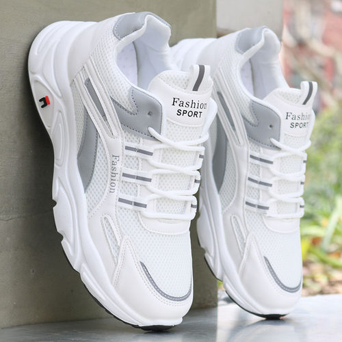 韩版老爹鞋透气厚底网面鞋