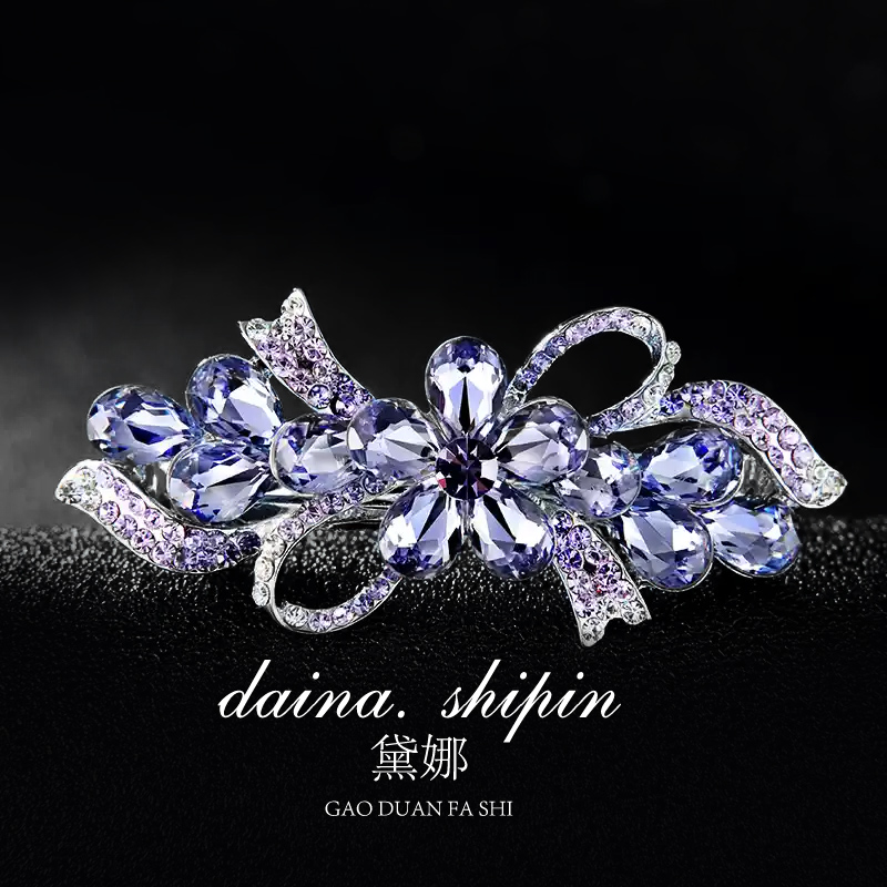 新款头发夹子头饰小发夹顶夹后脑勺发卡中号一字夹横夹弹簧夹发饰