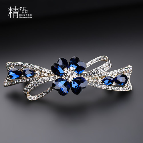 2021年新款后脑勺发夹女半扎头花