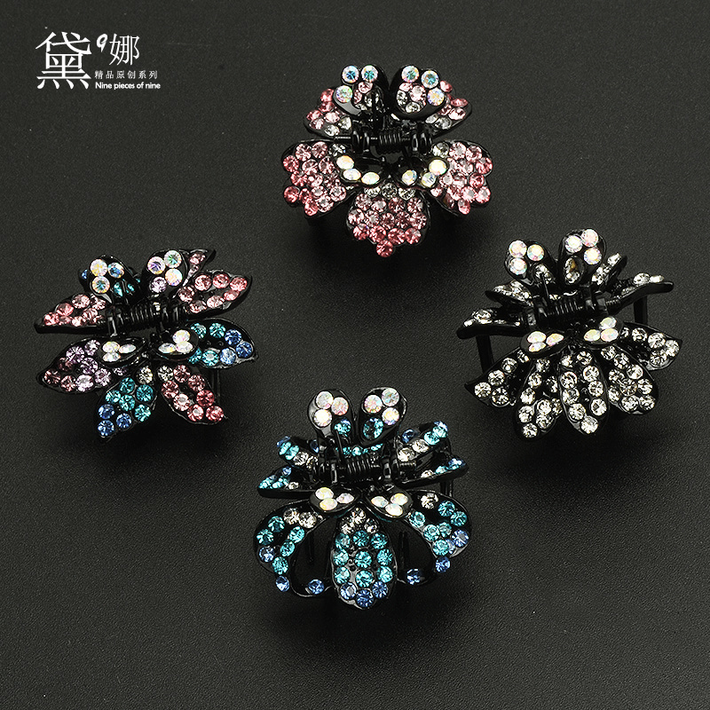 黑色小号发饰品韩国百搭刘海夹