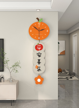 餐厅挂墙久久达挂钟新中式