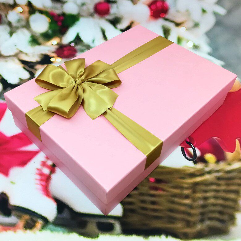 55cm超大号粉色长方形生日礼品盒衬衫连衣裙a4书本画册相册包装盒