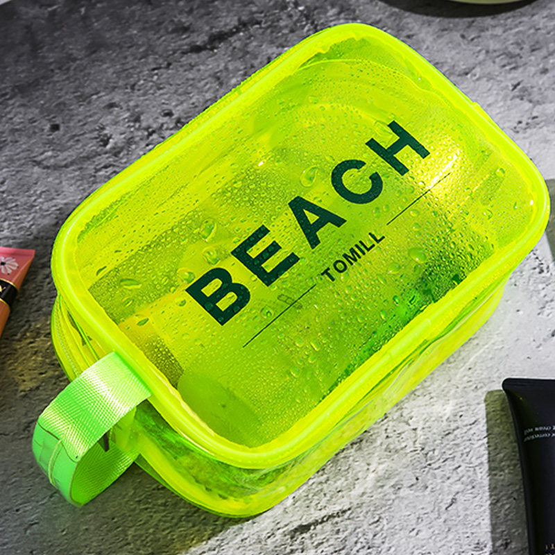 洗漱包透明防水果冻包男士旅行出差高档女便携荧光大号pvc收纳包