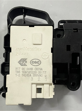 适用小天e美的滚筒洗衣机TG80/90-1411DXS门锁门开关ZV-447
