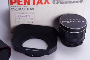3.5 太苦玛TAKUMAR 带遮光包装 M42广角定焦镜头98新 齐