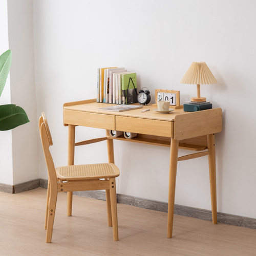 学生学习桌抽屉收纳楠竹环保