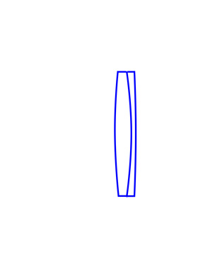 直径42.8mm焦距337mmED双凸胶合光学收色差玻璃透镜编号z592