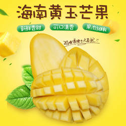 黄玉芒果10斤 树上熟现摘当季水果礼盒装 海南昌江新鲜水果包邮