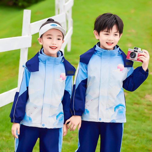 幼儿园园服夏季速干运动会小学生校服冲锋衣秋冬装儿童班服中国风