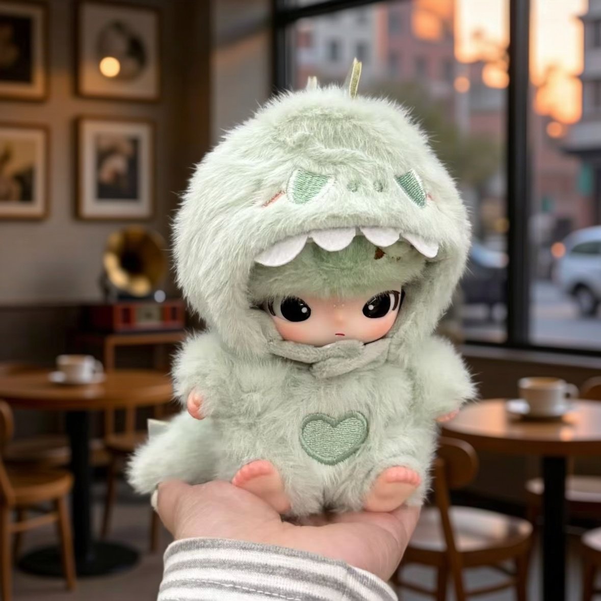 适配dimoo新生日记泡泡绿恐龙娃衣毛绒冬日着替可爱搪胶玩偶套装,模玩/动漫/周边/娃圈三坑/桌游,棉花娃娃/毛绒玩具娃衣,淘宝优惠券,粉丝福利购,淘宝优惠卷