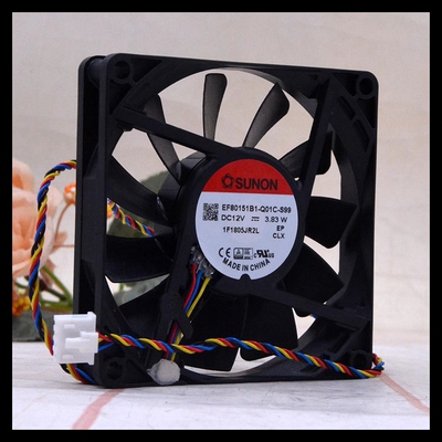 建准 EF80151B1-Q01C-S99 8015 12V3.83W 8CM四线机箱PMW散热风扇