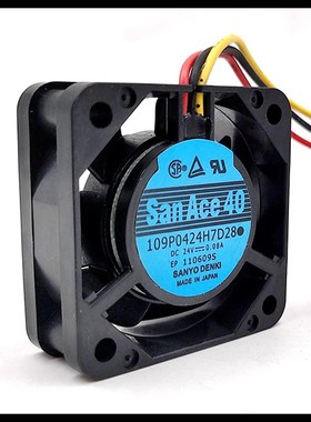 SanAce40 24V 0.08A 109P0424H7D28/08/D27/D30 4015变频器风扇