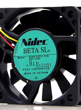原装 NIDEC 6CM 6015 24V 0.07A D06R-24TS1 01B 打印机 散热风扇