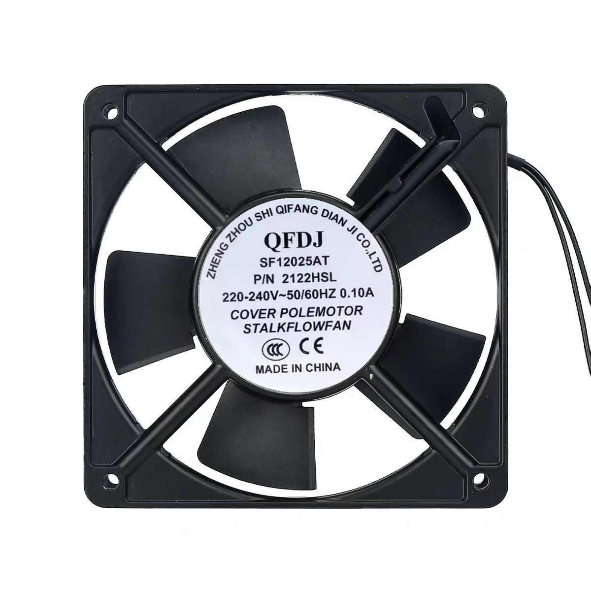 QFDJ SF12025AT P/N 2122HSL HBL 全新现货机柜散热风扇220V 12CM