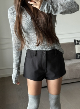 丸丸Maruco不粘毛百搭短裤！黑色打底休闲百搭休闲裤热裤打底