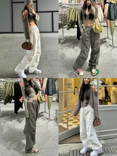 可以过冬 休闲裤 工装 夹棉加厚纯色运动裤 直筒 裤 丸丸Maru