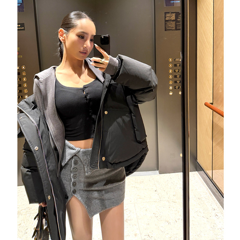 丸丸Maruco 小众设计！翻腰显瘦针织开衩裙短裙半身裙包臀裙,女装/女士精品,半身裙,淘宝优惠券,粉丝福利购,淘宝优惠卷