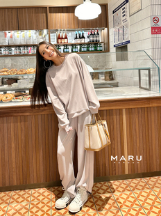 慵懒云感两件套休闲卫衣套装 丸丸Maruco 舒适度100分