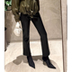 皮裤 丸丸Maruco私服强推 显瘦直筒百搭休闲裤 环保皮修身 女 升级款