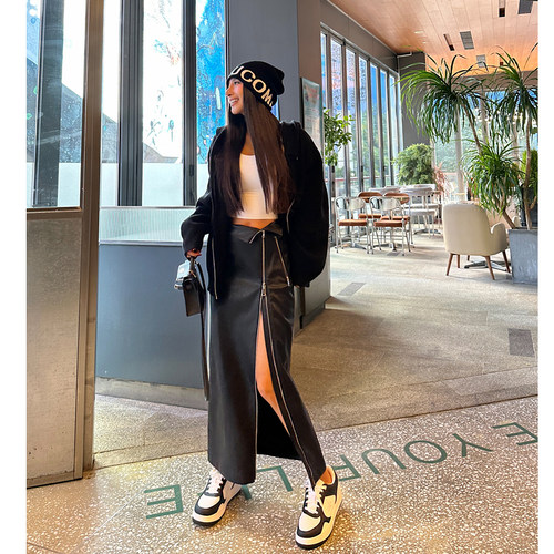 丸丸Maruco26号时尚高腰半身裙