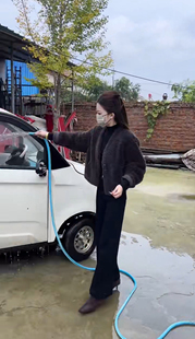 2025年冬季新款直筒阔腿裤显瘦+棉服女款加厚保暖长款外套潮网红