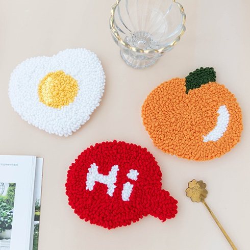 戳戳绣创意水果杯垫手工diy材料