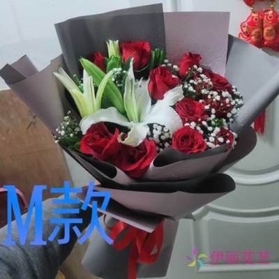 生日周年表白玫瑰河北张家口花店送花张北县康保县沽源县同城快递