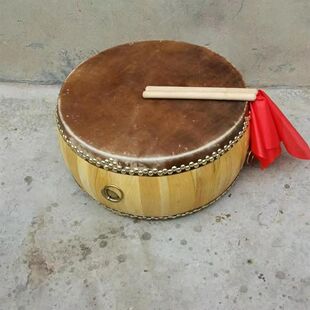 正宗黄牛皮椿木白茬锣鼓牛皮鼓大鼓战鼓舞蹈节奏堂鼓寺院鼓道士鼓
