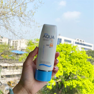 泰国蜜丝婷mistine防晒霜身体AQUA小蓝帽男女防紫外线隔离70ml