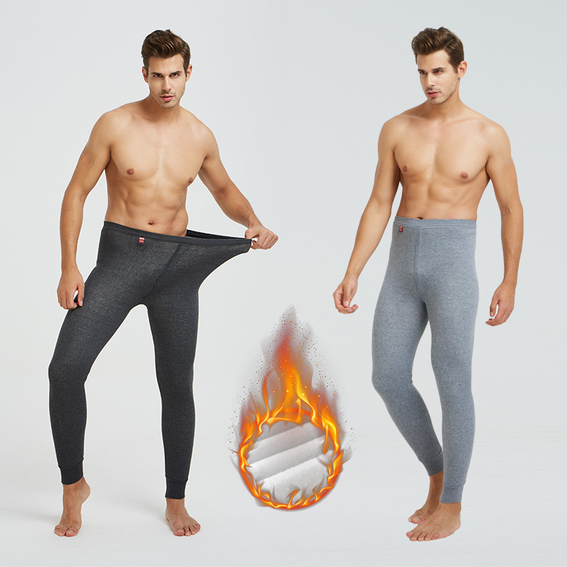 冬季男士加绒加厚保暖裤打底裤紧身秋裤男线裤衬裤棉裤男单件绒裤