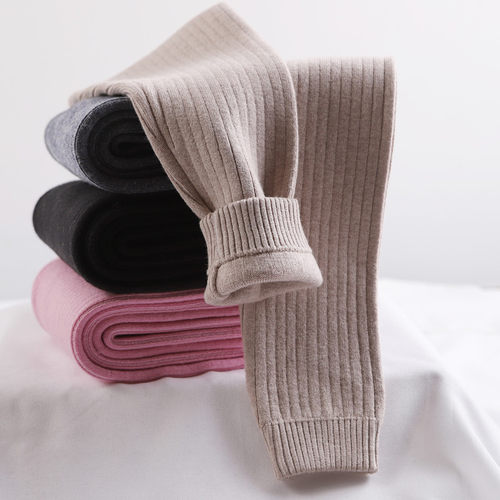 薄款加厚中小童内穿打底羊毛裤