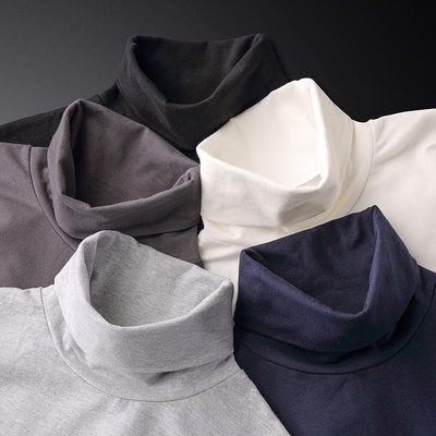 秋季净版内搭外穿打底翻领t恤