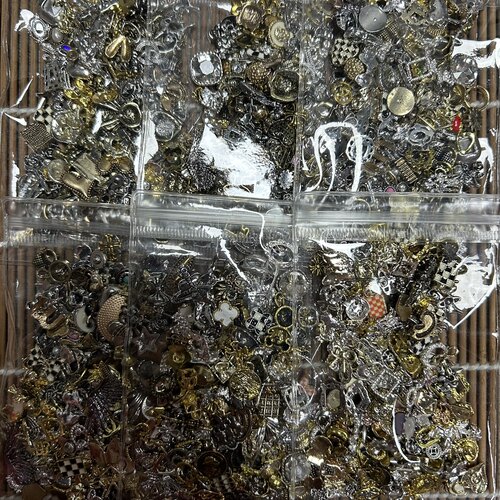 复古风美甲合金混装饰品古金古银配件金属小饰品钻饰美甲手工耗材