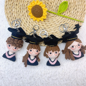 成品毕业娃娃手工毛线编织大学毕业博士帽季 礼物钩织玩偶公仔挂件