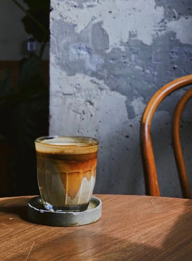 ins网红欧美风耐热拿铁咖啡杯 早餐牛奶杯高颜值玻璃杯果汁饮料杯