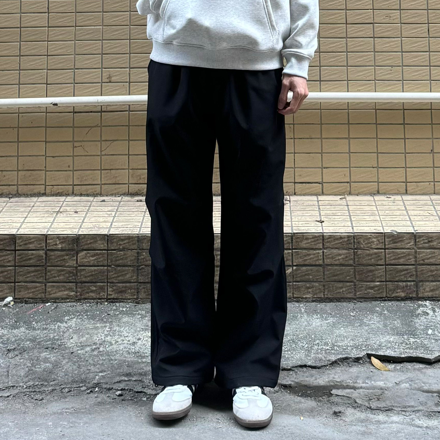 秋冬季加绒休闲百搭伞兵长裤