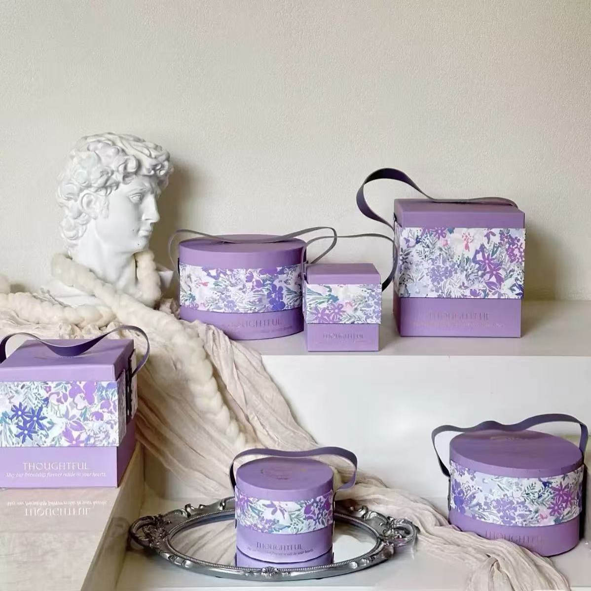 高级感伴娘婚礼手提喜糖盒