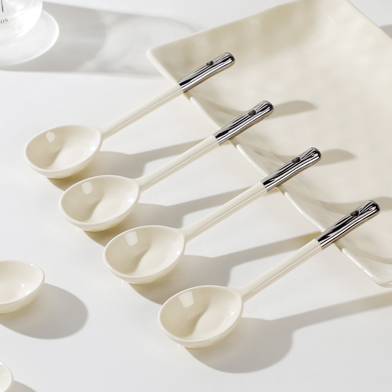 陶瓷2024新款创意网红家用长柄勺