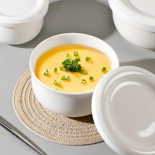 陶瓷蒸蛋碗带盖炖蛋碗