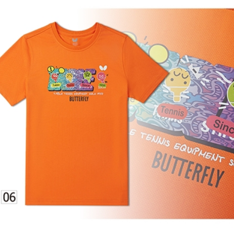 蝴蝶儿童比赛训练短袖